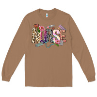 Toasted Coconut nurse Long Sleeve Tee - NancyCooperArtShop
