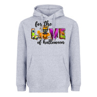 Heather Grey For the love of Halloween Heavyweight Hoodie - NancyCooperArtShop