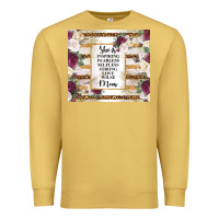 Antique Gold mother's day she is inspiring fearless selfless strong love wilse mom  Premium Sweatshirt - TumblerDesignByShophia