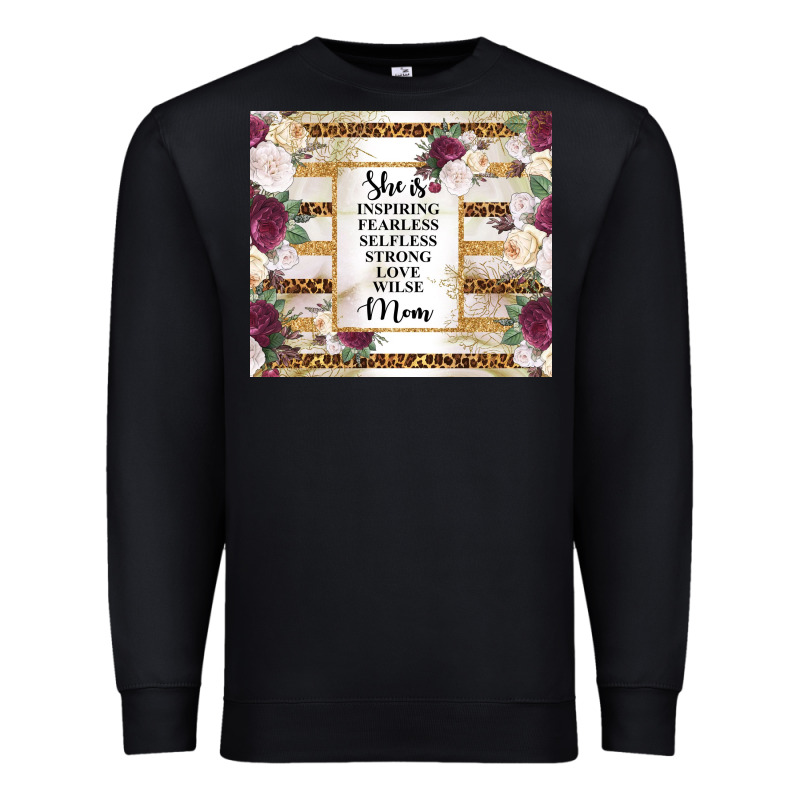 Mother's Day She Is Inspiring Fearless Selfless Strong Love Wilse Mom  Premium Sweatshirt by TumblerDesignByShophia | Teevron