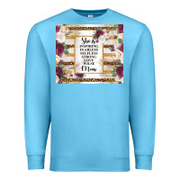 Ocean Blue mother's day she is inspiring fearless selfless strong love wilse mom  Premium Sweatshirt - TumblerDesignByShophia