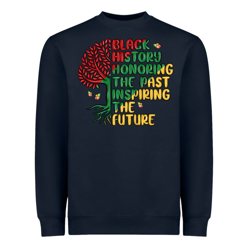 Black History Honoring The Past Inspiring The Futu Heavyweight Sweatshirt by MaliasSmallBusiness | Teevron