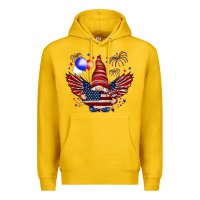 Lemon Gnome with 4th Of July elements Premium Hoodie - HowdyJamesFarm