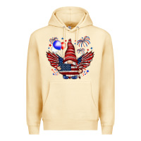 Pina Colada Gnome with 4th Of July elements Premium Hoodie - HowdyJamesFarm