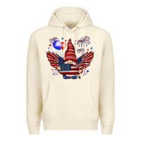 Sandshell Gnome with 4th Of July elements Premium Hoodie - HowdyJamesFarm