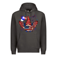 Smoke Gnome with 4th Of July elements Premium Hoodie - HowdyJamesFarm