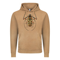 Vintage Camel Acrocinus Beetle Illustrations Vintage Hoodie - LillyAllenDesigns