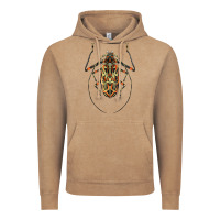 Vintage Coffee Acrocinus Beetle Illustrations Vintage Hoodie - LillyAllenDesigns