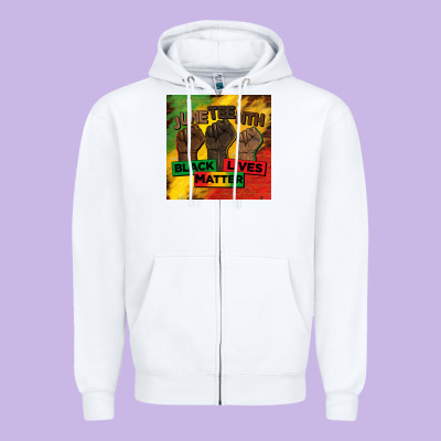 Juneteenth Black Lives Matter Mug  Coaster Zipper Hoodie Designed By Barkaloodesign