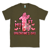 Army Green my first valentines day Classic Tee - MaliasSmallBusiness