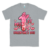 Heather Grey my first valentines day Classic Tee - MaliasSmallBusiness