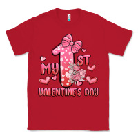 Red my first valentines day Classic Tee - MaliasSmallBusiness