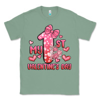Sage my first valentines day Classic Tee - MaliasSmallBusiness