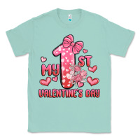 Seafoam my first valentines day Classic Tee - MaliasSmallBusiness