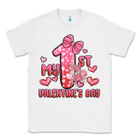 White my first valentines day Classic Tee - MaliasSmallBusiness