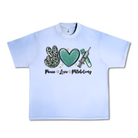Grape Ice peace love phlebotomy Urban Heavy Tee - MaliasSmallBusiness