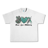 Lunar Rock peace love phlebotomy Urban Heavy Tee - MaliasSmallBusiness