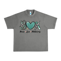 Tornado peace love phlebotomy Urban Heavy Tee - MaliasSmallBusiness