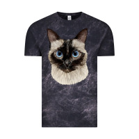 Cloud Black siamese face Vintage Tee - LillyAllenDesigns