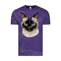 Cloud Purple siamese face Vintage Tee - LillyAllenDesigns
