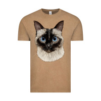 Vintage Coffee siamese face Vintage Tee - LillyAllenDesigns