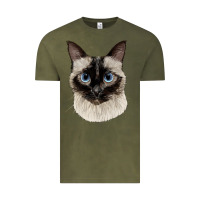 Vintage Olive siamese face Vintage Tee - LillyAllenDesigns
