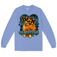 Colony Blue life is better by the campfire Long Sleeve Tee - NancyCooperArtShop