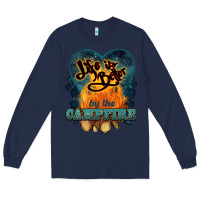 Navy life is better by the campfire Long Sleeve Tee - NancyCooperArtShop
