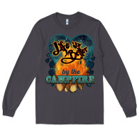Smoke life is better by the campfire Long Sleeve Tee - NancyCooperArtShop