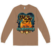 Toasted Coconut life is better by the campfire Long Sleeve Tee - NancyCooperArtShop