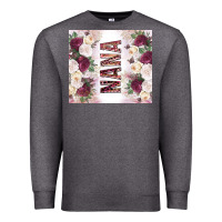 Charcoal Heather mother's day nana flowers tumbler tbs Premium Sweatshirt - TumblerDesignByShophia