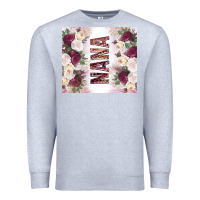 Heather Grey mother's day nana flowers tumbler tbs Premium Sweatshirt - TumblerDesignByShophia