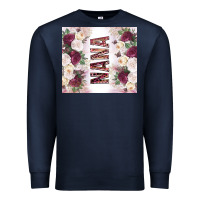 Navy mother's day nana flowers tumbler tbs Premium Sweatshirt - TumblerDesignByShophia