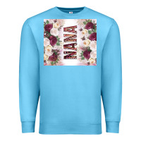 Ocean Blue mother's day nana flowers tumbler tbs Premium Sweatshirt - TumblerDesignByShophia