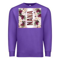 Purple mother's day nana flowers tumbler tbs Premium Sweatshirt - TumblerDesignByShophia
