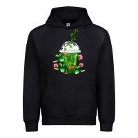 Black Western Cactus Cold Frappe Urban Hoodie - FaDigitalArtStudio