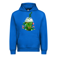 Cobalt Western Cactus Cold Frappe Urban Hoodie - FaDigitalArtStudio