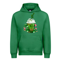 Emerald Western Cactus Cold Frappe Urban Hoodie - FaDigitalArtStudio