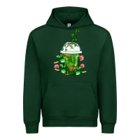 Forest Green Western Cactus Cold Frappe Urban Hoodie - FaDigitalArtStudio