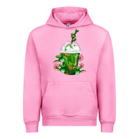 Fuchsia Pink Western Cactus Cold Frappe Urban Hoodie - FaDigitalArtStudio