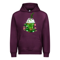 Mauve Wine Western Cactus Cold Frappe Urban Hoodie - FaDigitalArtStudio