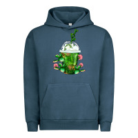 Pigment Midnight Navy Western Cactus Cold Frappe Urban Hoodie - FaDigitalArtStudio