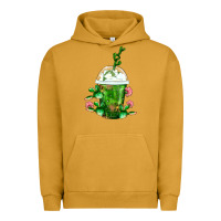 Pigment Peanut Butter Western Cactus Cold Frappe Urban Hoodie - FaDigitalArtStudio