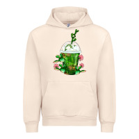 Sandshell Western Cactus Cold Frappe Urban Hoodie - FaDigitalArtStudio
