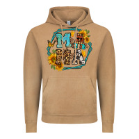 Vintage Camel sunflowers hexagon frame mama Vintage Hoodie - Jasminsmagicworld