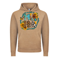 Sunflowers Hexagon Frame Mama Vintage Hoodie | Teevron