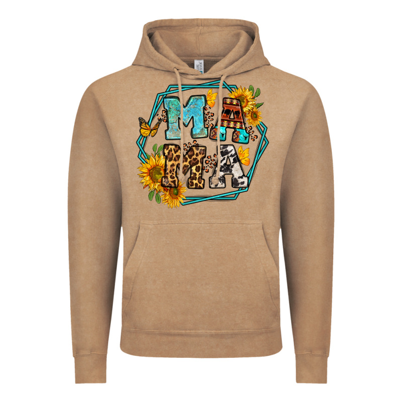 Sunflowers Hexagon Frame Mama Vintage Hoodie by Jasminsmagicworld | Teevron