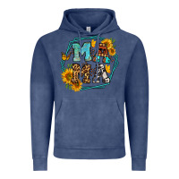 Vintage Denim sunflowers hexagon frame mama Vintage Hoodie - Jasminsmagicworld