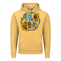Vintage Mustard sunflowers hexagon frame mama Vintage Hoodie - Jasminsmagicworld