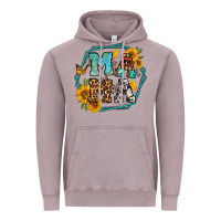 Vintage Zinc sunflowers hexagon frame mama Vintage Hoodie - Jasminsmagicworld